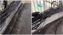 Kabel Semrawut di JPO MT Haryono Mulai Dirapikan