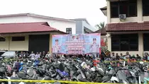 Kapolda Sumsel Serahkan 497 Kendaraan Hasil Ungkap Kasus Curanmor