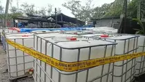 Polda Lampung Sita 203 Ton Solar Oplosan dari 3 Gudang di Pesawaran