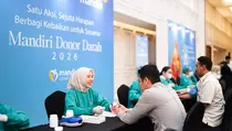 Berbagi Kebaikan untuk Sesama, Bank Mandiri Gelar Donor Darah Massal bagi 2.800 Pendonor