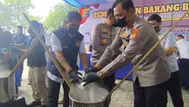 Polda Riau Musnahkan Narkoba Rp 71,5 M dari Sindikat Internasional