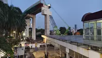 Proyek Pembangunan LRT Rawamangun-Manggarai Capai 91 Persen