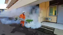 Asrama Haji Surabaya Di-fogging Cegah Jemaah Kena DBD