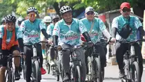 Harlah Ansor, Ribuan Peserta Gowes Bangkalan-Jombang dan Ziarah Ulama