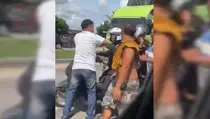 Ricuh Sopir Truk dan Petugas Dishub Palembang Telah Dimediasi