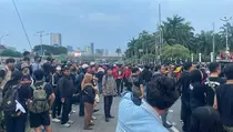 Demo May Day 2026, Lalin Depan DPR/MPR Masih Ditutup