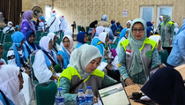 439 Jemaah Calon Haji Kloter 12 Lampung Bertolak ke Embarkasi Jakarta