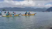 Seru! Puluhan Nelayan Ikut Balap Perahu Tradisional di Trenggalek