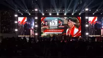 HUT GRIB Jaya, Hercules Ajak Doakan Prabowo-Gibran