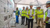 Wapres Tinjau Pembangunan MRT Fase 2A Harmoni-Sawah Besar