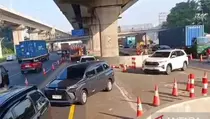 Jasamarga Terapkan Contraflow di Km 23-28 Tol Jakarta-Cikampek