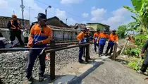 KAI Daop 6 Tutup Pelintasan Tanpa Palang Pintu di Mojolaban Sukoharjo