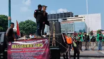 Ojol Banyumas Raya Gelar Aksi Tuntut Regulasi Perlindungan Pengemudi