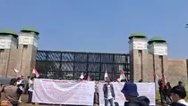 Demo di DPR Hari Ini, Lalu Lintas Gatot Subroto Masih Lancar