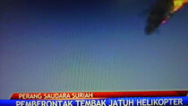 VIDEO: Pemberontak Kembali Tembak Jatuh Helikopter Militer Suriah