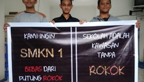Organisasi Pemuda Samarinda Ajak Masyarakat dan Pelajar Berhenti Merokok