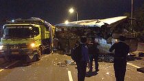 Tabrakan Bus Damri dengan Truk Tronton di Tol Sedyatmo, Tiga Orang Luka-Luka