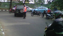 Dishub Rekayasa Lalu Lintas di Belakang Kantor Wali Kota Bekasi