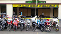 Polres Jakut Sita 20 Motor Balap Liar