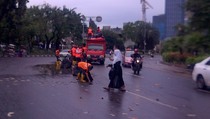 Pascaaksi Damai, Pasukan Oranye Langsung Bersihkan Monas