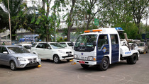 Razia Taksi Berbasis Aplikasi Juga Digelar di Jakut 