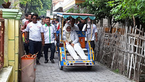 Kampanye di Pulau Tidung, Anies Jajal Bentor