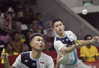 Fajar/Rian Balas Kekalahan Atas Astrup/Rasmusen di Indonesia Masters
