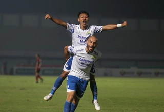 Liga 1: Beckham Dua Gol, Persib Gagal Taklukkan 10 Pemain Bali United