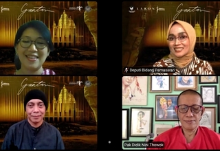 Kemenparekraf dan Lakon Indonesia Gelar Busana Gantari di Candi Prambanan