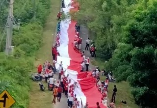 Kirab Bendera Sepanjang 2.500 Meter di Jambi Pecahkan Rekor Muri