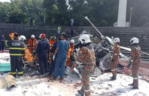 Evakuasi Helikopter Militer di Malaysia yang Tewaskan 10 Orang