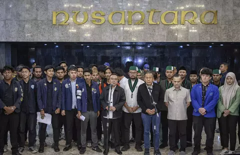 Pimpinan DPR Temui Perwakilan Mahasiswa Pengunjuk Rasa