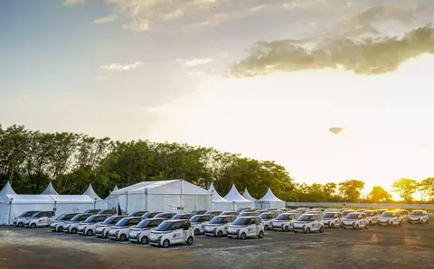 Senyak 50 unit Wuling Air ev digunakan sebagai kendaraan resmi delegsi KTT ASEAN di Labuan Bajo, Nusa Tenggara Timur.