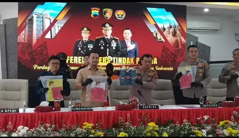 Kapolda Jateng Irjen Pol Ahmad Luthfi jumpa pers pengungkapan kasus tindak pidana perdagangan orang (TPPO) di wilayah hukum Polres Pemalang.