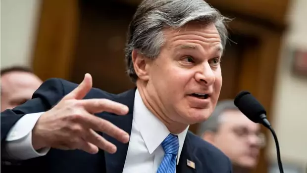 Direktur Biro Penyidik Federal (FBI) Christopher Wray.