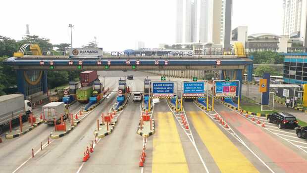 Ilustrasi jalan tol.