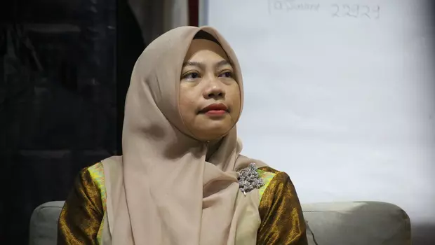 Dewan Pembina Perkumpulan Untuk Pemilu dan Demokrasi (PERLUDEM) Titi Anggraini dalam diskusi penyelenggaraan pemilu di Jakarta, Minggu 19 Februari 2023.