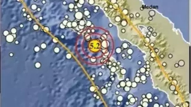 Gempa bumi di Sinabang, Aceh.