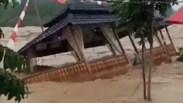 Banjir di Lahat Sumatera Selatan (Sumsel)