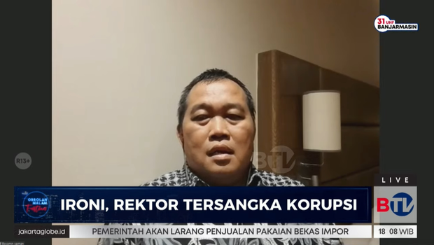 Koordinator Masyarakat Antikorupsi Indonesia (MAKI) Boyamin Saiman, dalam program Obrolan Malam Fristian di BTV, Selasa, 14 Maret 2023. 