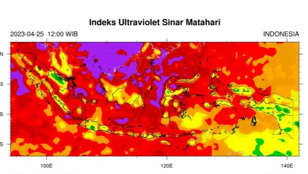 Suhu Makin Panas, Indeks UV Indonesia Masuk Kategori Tinggi hingga Ekstrem