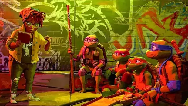 <em>Teenage Mutant Ninja Turtles: Mutant Mayhem</em> (2023).