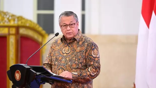 Gubernur BI Perry Warjiyo pada acara Rakornas Pengendalian Inflasi di Istana Negara, Kamis (31/8/2023)&nbsp;