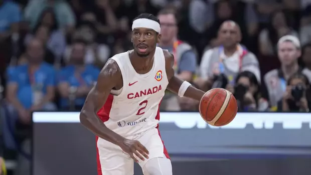 Pemain tim basket Kanada Shai Gilgeous-Alexander.