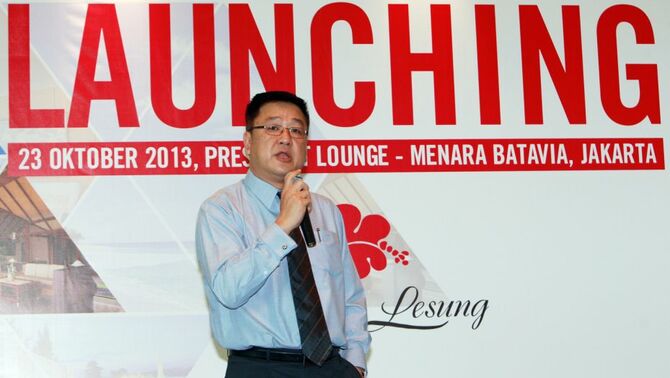 CEO PT Banten West Java Tourism Development (BWJ), Philip Lim memberi penjelasan.FOTO : BeritaSatu Photo / MI 