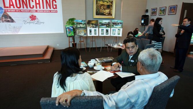 Suasana penawaran Beranda Villa kepada calon pembeli. FOTO : BeritaSatu Photo / MI 