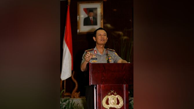 Kepala Kepolisian Republik Indonesia Jendral Pol Sutarman.