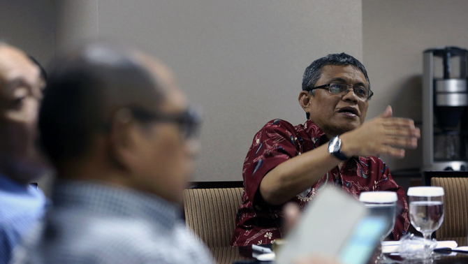 Ketua Litbang Beritasatu Didik J. Rachbini, dalam pemaparan hasil survei Litbang Beritasatu tentang 