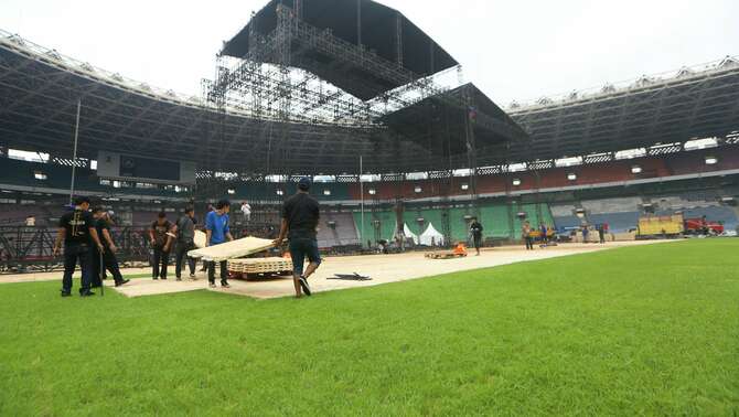 Kondisi Rumput Stadion Gelora Bung Karno