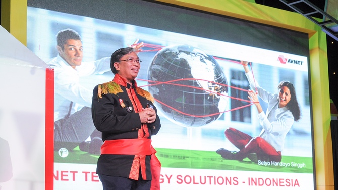 Sambutan Country General Manager Avnet Technology Solutions Indonesia Handoyo Singgih